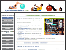 Tablet Screenshot of ejercicios-con-pelotas.com